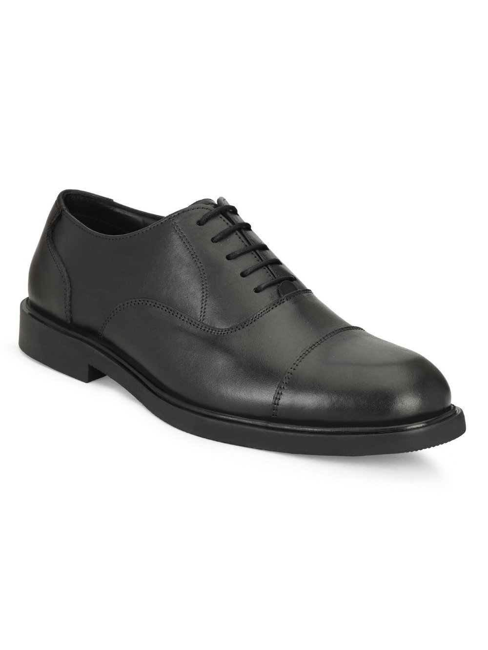 Black Leather Derby Shoes-7015_BLACK (1)