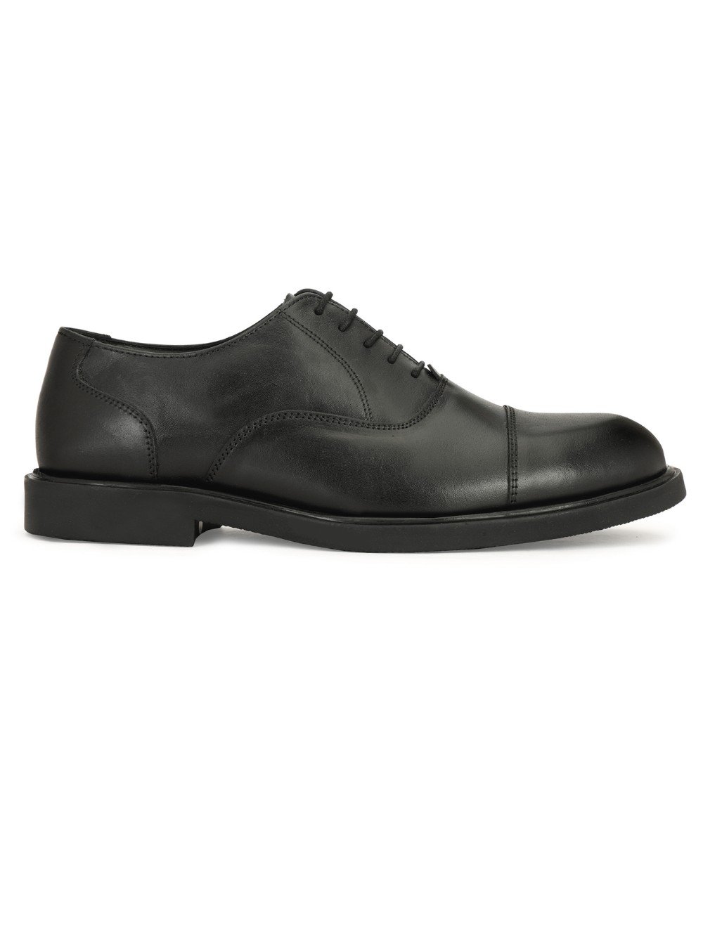 Black Leather Derby Shoes-7015_BLACK (4)