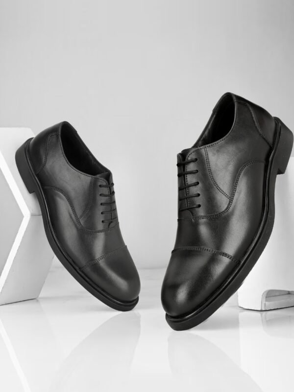 Black Leather Derby Shoes-7015_BLACK (8)