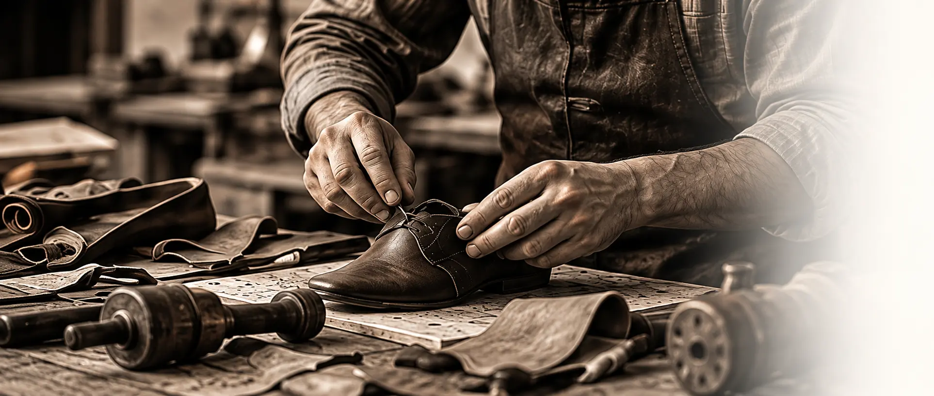 Varito handcrafted leather footwear artisan in Agra